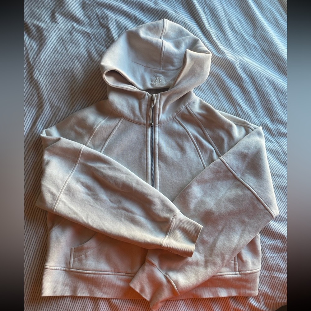Lululemon Half Zip Scuba White Opal - Picture 3 of 6